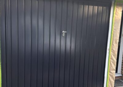 Exterior Garage Door Spray Painting