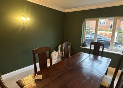Interior Paint Spray Feature Wall Dining Room